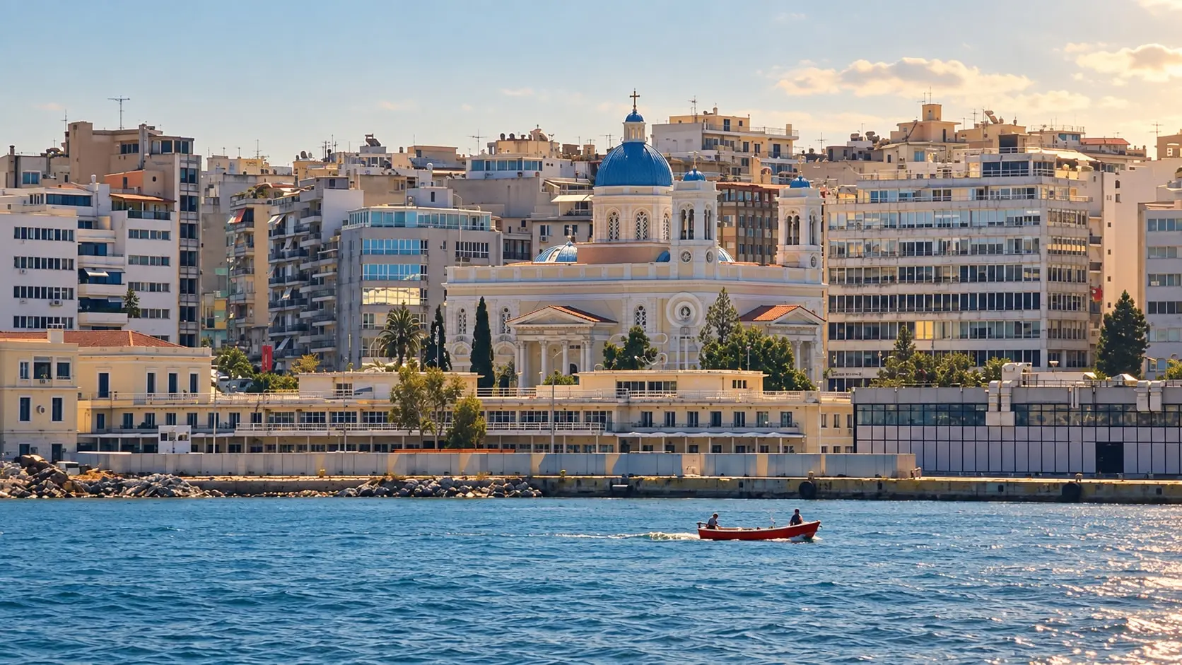 Agios Nikolaos church on the Piraeus waterfront